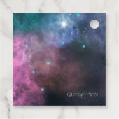 Rainbow Galaxy Birthday Geschenkanhänger (Rückseite)