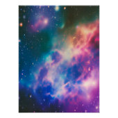 Rainbow Galaxy Blühendes Glossy Poster (Vorderseite)