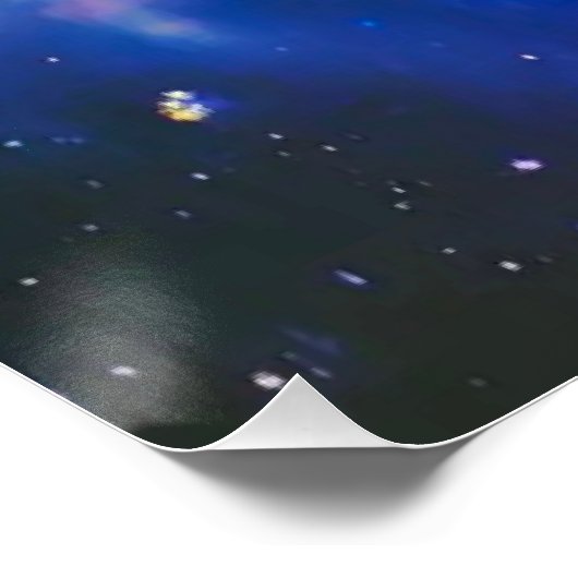 Rainbow Galaxy Blühendes Glossy Poster (Ecke)