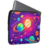 Rainbow Galaxy: Cartoon Spaß Laptopschutzhülle (Vorne Rechts)