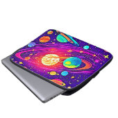 Rainbow Galaxy: Cartoon Spaß Laptopschutzhülle (Vorne Knopf)