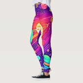Rainbow Galaxy: Cartoon Spaß Leggings (Links)
