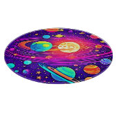 Rainbow Galaxy: Cartoon Spaß Schneidebrett (Ecke)