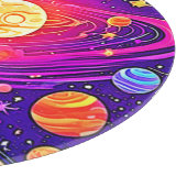 Rainbow Galaxy: Cartoon Spaß Schneidebrett (Ecke)
