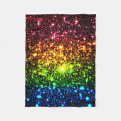 Rainbow Galaxy Fleece Blanket (Vorderseite)