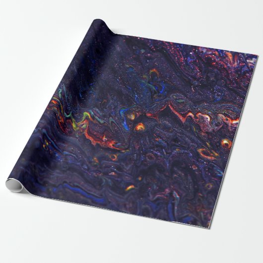 Rainbow Galaxy Geode Pattern Geschenkpapier (Ungerollt)