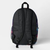 Rainbow Galaxy Muster Bedruckter Rucksack (Rückseite)