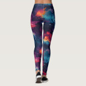 Rainbow Galaxy Muster Leggings (Rückseite)