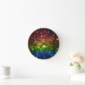 Rainbow Galaxy Runde Wanduhr (Zuhause)