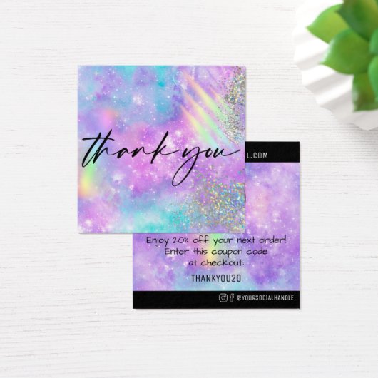 Rainbow Galaxy Vielen Dank Kundendiskontierung Ein (Schreibtisch)