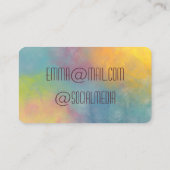 Rainbow Galaxy Visitenkarte (Rückseite)