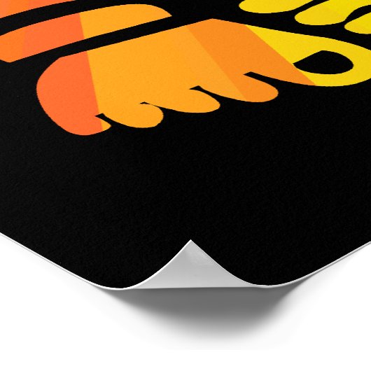 Rainbow Ganesha Poster (Ecke)