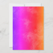 Rainbow Ganze Marmorhochzeit Einladung (Rückseite)