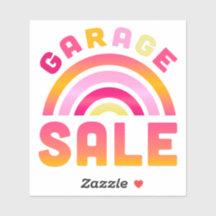Rainbow Garage Sale Aufkleber