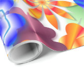 Rainbow Garden Art Deco Blume Geschenkpapier (Rolleneckpunkt)
