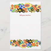 Rainbow Garden Fantacy Floral Briefpapier (Vorderseite)