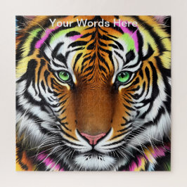 Rainbow Garden Neon Psychedelic Nature & Wildlife Puzzle