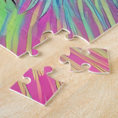Rainbow Garden Neon Psychedelic Nature & Wildlife Puzzle (Seite)