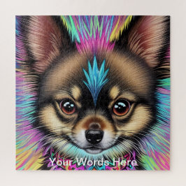 Rainbow Garden Neon Psychedelic Nature & Wildlife Puzzle