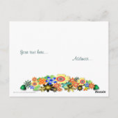 Rainbow Garden Postkarte (Rückseite)