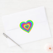 Rainbow Gay Lesbian LGBT Heart Sticker (Umschlag)