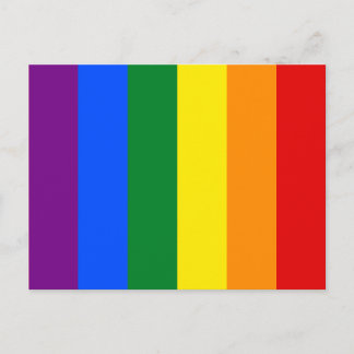 Rainbow Gay Lesbian Trans Quee LGBTQ-Feldebene Postkarte