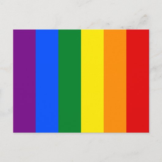 Rainbow Gay Lesbian Trans Quee LGBTQ-Feldebene Postkarte (Vorderseite)