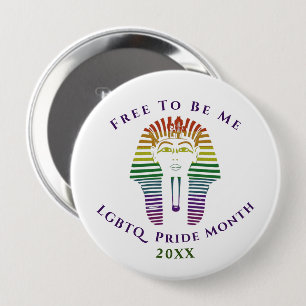 Rainbow Gay LGBTQ Monat frei zu sein Button