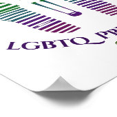 Rainbow Gay LGBTQ Monat frei zu sein Poster (Ecke)