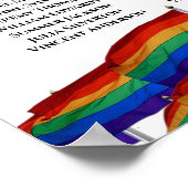 Rainbow Gay Pride 15 Tabelle Hochzeitstabelle Poster (Ecke)