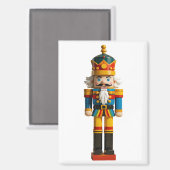 Rainbow Gay Pride Christmas Nutcracker Toy Magnet (Vorderseite/Rückseite)
