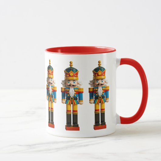 Rainbow Gay Pride Christmas Nutcracker Toy Tasse (Rechts)