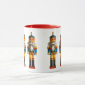 Rainbow Gay Pride Christmas Nutcracker Toy Tasse (Zentrum)