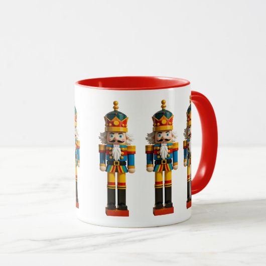 Rainbow Gay Pride Christmas Nutcracker Toy Tasse (VorderseiteRechts)