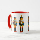 Rainbow Gay Pride Christmas Nutcracker Toy Tasse (Vorderseite Links)