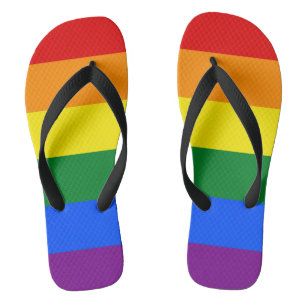 Rainbow Gay Pride Flag Badesandalen