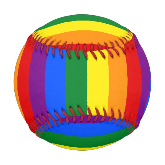 Rainbow Gay Pride Flag Baseball (Vorderseite)