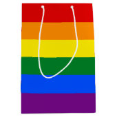 RAINBOW GAY PRIDE FLAG | GIFT BAG MITTLERE GESCHENKTÜTE (Vorderseite)