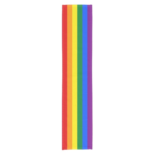 Rainbow-Gay Pride-Flag Kurzer Tischläufer (Vorderseite)