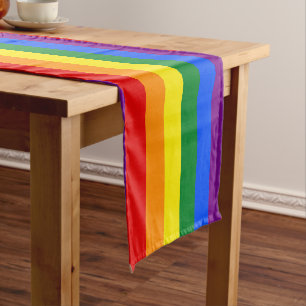 Rainbow-Gay Pride-Flag Kurzer Tischläufer