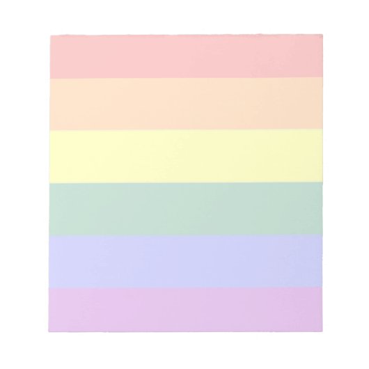 Rainbow Gay Pride Flag Notizblock (Vorderseite)
