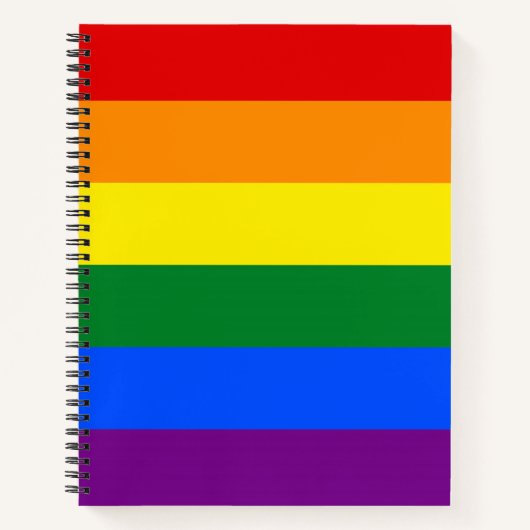 Rainbow Gay Pride Flag Notizblock (Vorderseite)