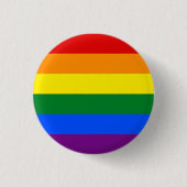 RAINBOW GAY PRIDE FLAG | SCHALTFLÄCHE BUTTON (Vorderseite)