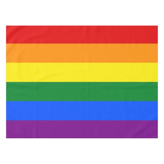 Rainbow-Gay Pride-Flag Tischdecke (Vorderseite (Horizontal))