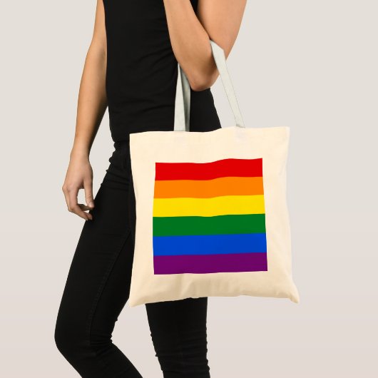 Rainbow Gay Pride Flag Tragetasche (Vorderseite (Produkt))