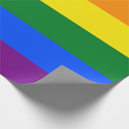 RAINBOW GAY PRIDE FLAG | WRAPPING PAPIER GESCHENKPAPIER (Ecke)