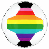 Rainbow Gay Pride LGBT Original 8 Streifen Flag Fußball (Vorderseite)