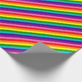 Rainbow Gay Pride LGBT Original 8 Streifen Flag Geschenkpapier (Ecke)