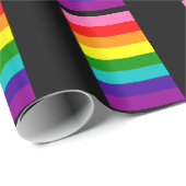 Rainbow Gay Pride LGBT Original 8 Streifen Flag Geschenkpapier (Rolleneckpunkt)