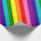 Rainbow Gay Pride LGBT Original 8 Streifen Flag Geschenkpapier (Ecke)